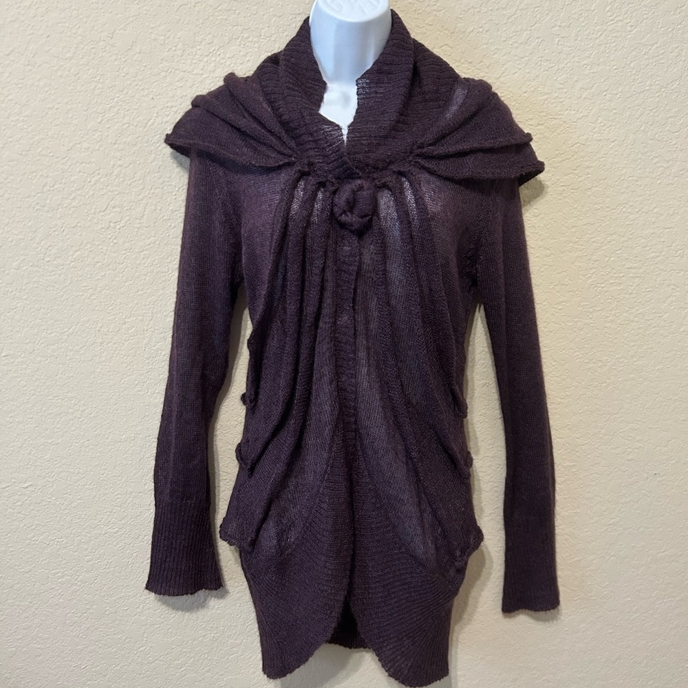 Chic Plum Women's Cardigan